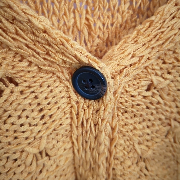 American Eagle orange button down cardigan - Picture 2 of 4